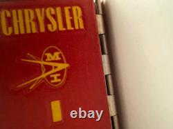 RARE Vintage Chrysler MARINE Factory Engine Catalog Parts Binder ORIGINAL boat