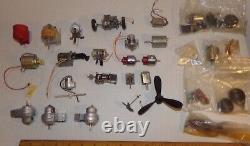 RARE Vintage Motors Parts Battery Op Mechanical Toy Boats Car MIX LARGE LOT