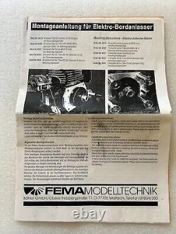 RC GAS Engine Vintage FEMA Electric Start Parts Airplane Helicopter Boat Car 1/5