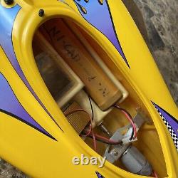RC Speed Boat Off Shore Flyer Vintage Fiberglass Parts As Is Needs Repair