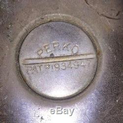 RETRO Vintage BOAT light PERKO PAT # 1934947 Chrome Glass MOD Rat Rod Part