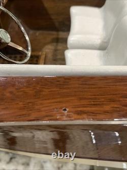 RIVA AQUARAMA ITALIAN SPEEDBOAT 26 With METAL STAND FOR PARTS OR REPAIR LOOK