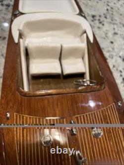 RIVA AQUARAMA ITALIAN SPEEDBOAT 26 With METAL STAND FOR PARTS OR REPAIR LOOK