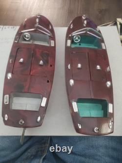 Rare 2Vintage Ideal Speed Boats 1 Working Wind Up 1950's 1 Not Working For Parts