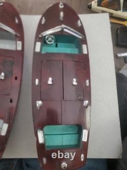 Rare 2Vintage Ideal Speed Boats 1 Working Wind Up 1950's 1 Not Working For Parts
