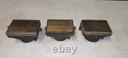 Rare Set 3 Vintage Brass Top Spark Arrestor Scoops Stromberg 97 Rochester 2GC