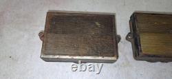 Rare Set 3 Vintage Brass Top Spark Arrestor Scoops Stromberg 97 Rochester 2GC
