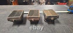 Rare Set 3 Vintage Brass Top Spark Arrestor Scoops Stromberg 97 Rochester 2GC