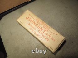 Real toy BOX Vtg Johnson Metal Electric boat Motor BOX & parts only