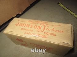 Real toy BOX Vtg Johnson Metal Electric boat Motor BOX & parts only