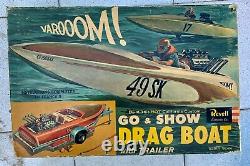 Revell Go & Show Drag Boat & Trailer Varoom Vintage 1963 Parts Box