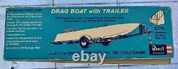 Revell Go & Show Drag Boat & Trailer Varoom Vintage 1963 Parts Box