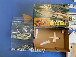 Revell Go & Show Drag Boat & Trailer Varoom Vintage 1963 Parts Box