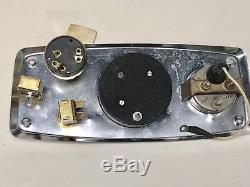 SWEET Vintage Old Boat SS Dash Panel45 MPH Airguide SpeedometerAmpSwitches
