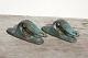 Sail Boat Open Lead Blocks Vintage Bronze Large Sheaves No Reserve