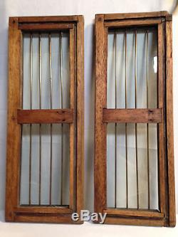 Sailboat Wood Glass Brass Butterfly Hatch Deck Windows Skylight Vintage
