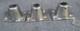 Set Of 3 Stanchion Bases Boat Parts Stainless Steel Exilent Condition Vintage