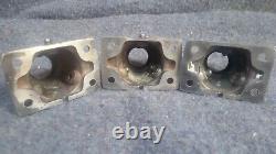 Set of 3 stanchion bases boat parts stainless steel exilent condition vintage Set of 3 stanchion bases boat parts stainless steel exilent condition vintage