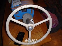 Sheller vintage boat parts steering wheel
