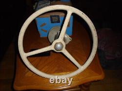 Sheller vintage boat parts steering wheel