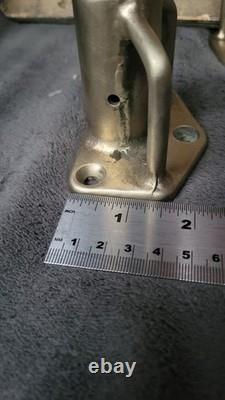 Stanchion Bace Plates 4 Bronze Vintage Lewmar 1 Pipe Boat Parts Stanchions