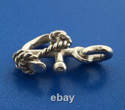 Sterling Silver 925 Anchor Navy Marine Sailor Ocean Ship Boat Pendant Charm