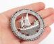 Temming 925 Sterling Silver Vintage Hand Wrought Sail Boat Brooch Pin Bp1714