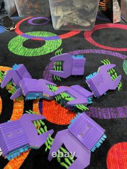 TMNT Footski & Sewer Boat Vehicle Lot (7) Vintage Playmates Parts Repair