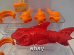 TMNT Pizza Skimmin' Jetboat Parts Lot Shark Torpedos Flag Vintage Ninja Turtles