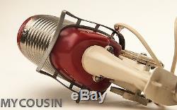 TOY OUTBOARD MOTOR 1950s MERCURY K&O TOY WOOD BOAT VINTAGE BATTERY OPERATED, RED