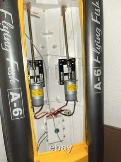 TS-7006 Vintage A-6 Flying Fish Boat RC 37 Kit For Parts Or Repairs