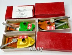 TUK-TUK Toy Boat Switzerland Original in Box w Parts & Instructions Set 3 VTG