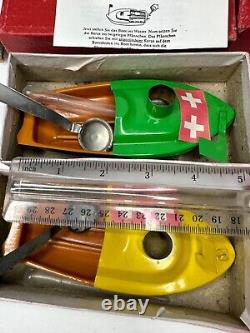 TUK-TUK Toy Boat Switzerland Original in Box w Parts & Instructions Set 3 VTG