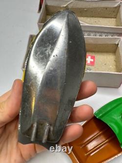 TUK-TUK Toy Boat Switzerland Original in Box w Parts & Instructions Set 3 VTG