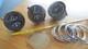 Three Vintage Chris Craft Boat Gauges Oil/amp Tach 40's-50's Era For Parts