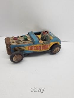 Tin Hot Rod battery operated Dream Boat Rock n Roll Vintage toy car Parts Car