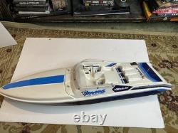 Two Vintage Traxxas Villain IV Boats Untested For Parts Or Repair