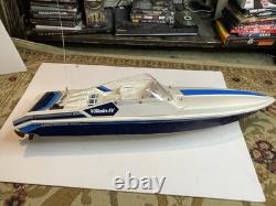 Two Vintage Traxxas Villain IV Boats Untested For Parts Or Repair