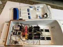 Two Vintage Traxxas Villain IV Boats Untested For Parts Or Repair