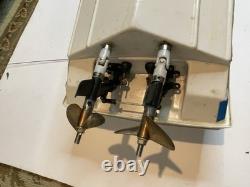 Two Vintage Traxxas Villain IV Boats Untested For Parts Or Repair