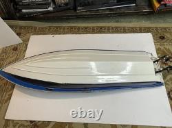 Two Vintage Traxxas Villain IV Boats Untested For Parts Or Repair