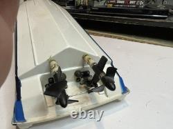 Two Vintage Traxxas Villain IV Boats Untested For Parts Or Repair
