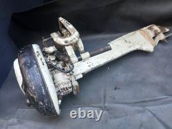 UNTESTED Vintage 3.6 HP Outboard Boat Motor Gas Engine Jon Portable AS IS PARTS