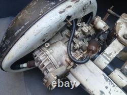 UNTESTED Vintage 3.6 HP Outboard Boat Motor Gas Engine Jon Portable AS IS PARTS