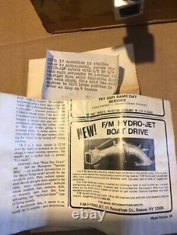 Used Vintage Model F/M Hydro Jet Drive Box, Paperwork &Parts as Photographed