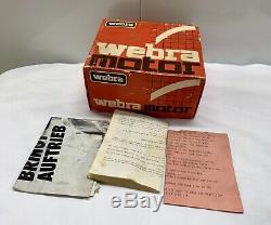 Used Vintage Webra Motor 50 RC Parts Muffler Box Model Plane Engine Car Boat Old