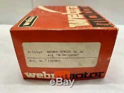 Used Vintage Webra Motor 50 RC Parts Muffler Box Model Plane Engine Car Boat Old