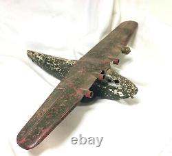 VINTAGE 1930s' RARE SEAPLANE METAL TOY MARTIN M-130 PAN AM PARTS OR RESTORATION