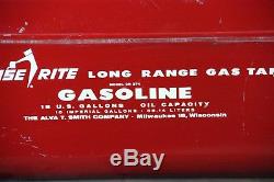 VINTAGE 1950'S CRUISE RITE 18 GALLON LONG RANGE GAS TANK With GUAGE WOOD BOAT