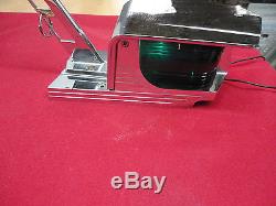Vintage 1950's Or 60's Boat Bow Light With Pennant Shaft Red And Green Lenses Nr
